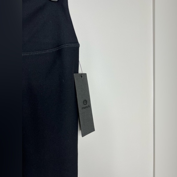 NEW/NWT- MONO B athletic leggings ombré Black with silver sparkle burst medium - Picture 5 of 6